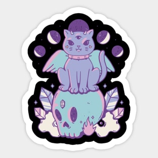 Celestial Feline Magic Sticker